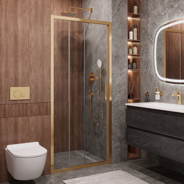 CEZARES - Душевая дверь  MOLVENO-BF-3-90-C-BORO-IV