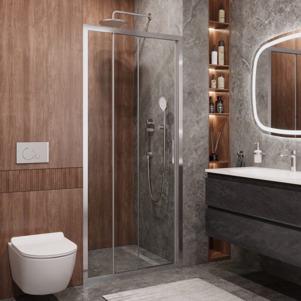 CEZARES - Душевая дверь  MOLVENO-BF-3-100-C-Cr-IV