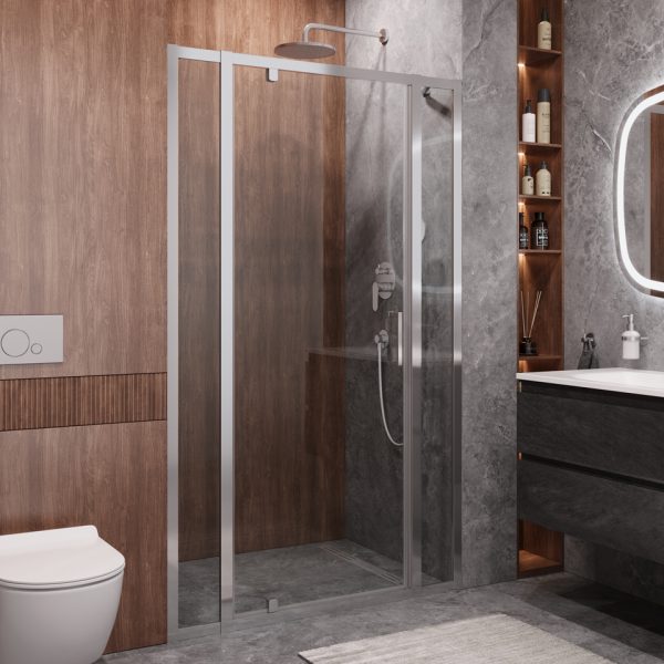 CEZARES - Душевая дверь  MOLVENO-BA-12-80+50-C-Cr-IV