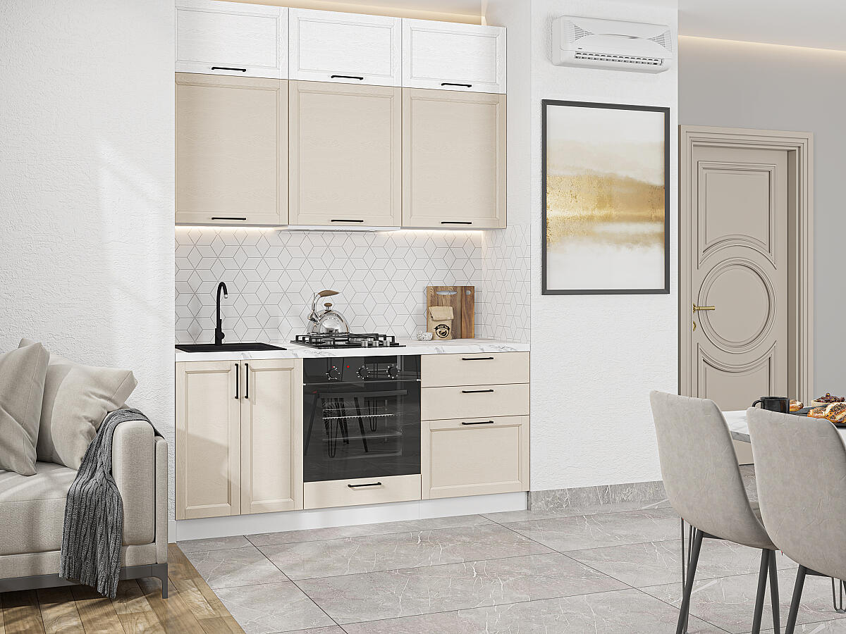 Сканди-06 White Silkwood/Cream Silkwood