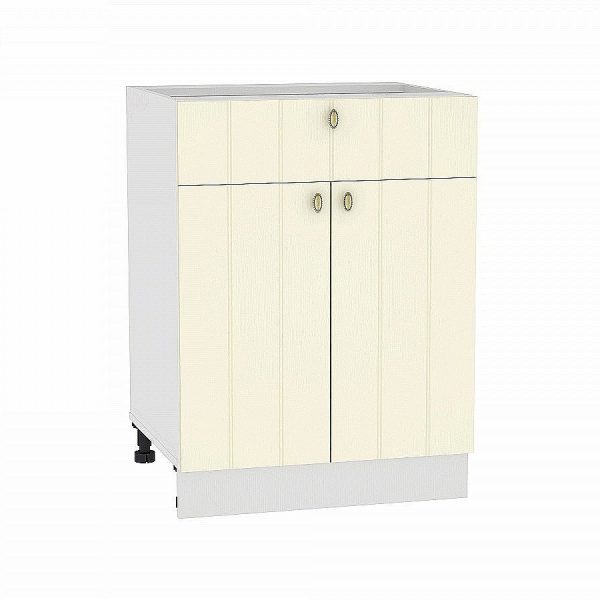 Кухня Vivat - Шкаф нижний с 2-мя дверцами и ящиком Прованс Ваниль