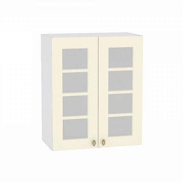 Кухня Vivat - Шкаф верхний с 2-мя остекленными дверцами Прованс Ваниль