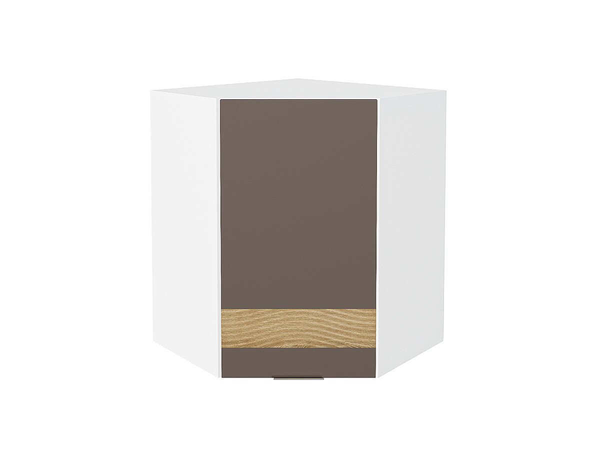 Шкаф верхний угловой Терра DL Смоки Софт