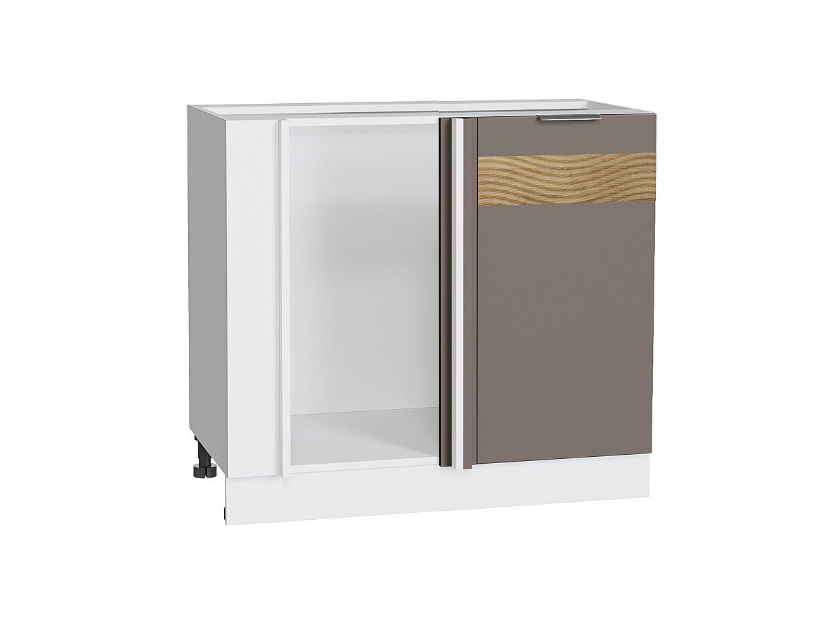 Шкаф нижний угловой Терра DR Смоки Софт