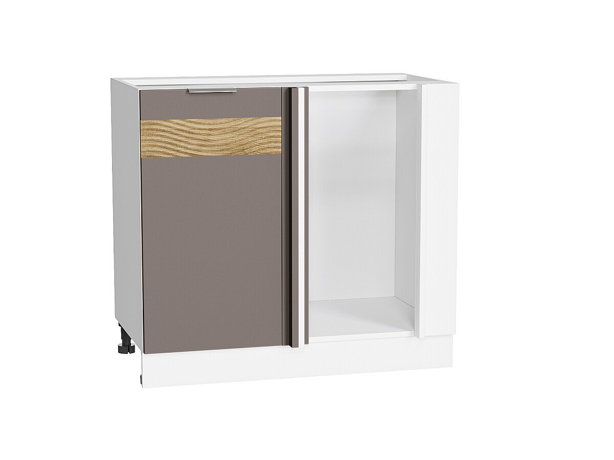 Шкаф нижний угловой Терра DL Смоки Софт