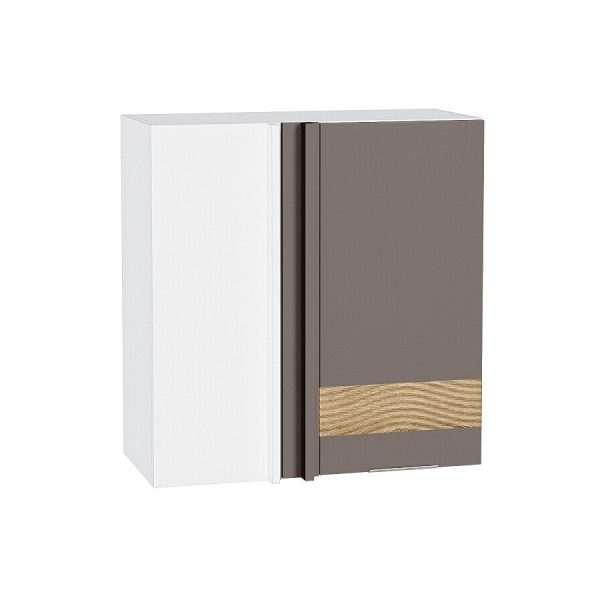 Кухня Vivat - Шкаф верхний прямой угловой Терра DR Смоки Софт