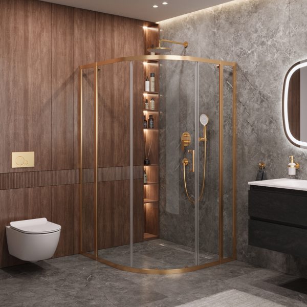 CEZARES - Душевой уголок  MOLVENO-RH-11-120/110-C-BORO-IV