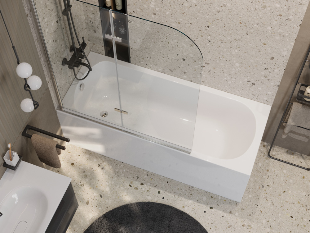 Акриловая ванна пристенная CEZARES ECO-165-70-41-W37