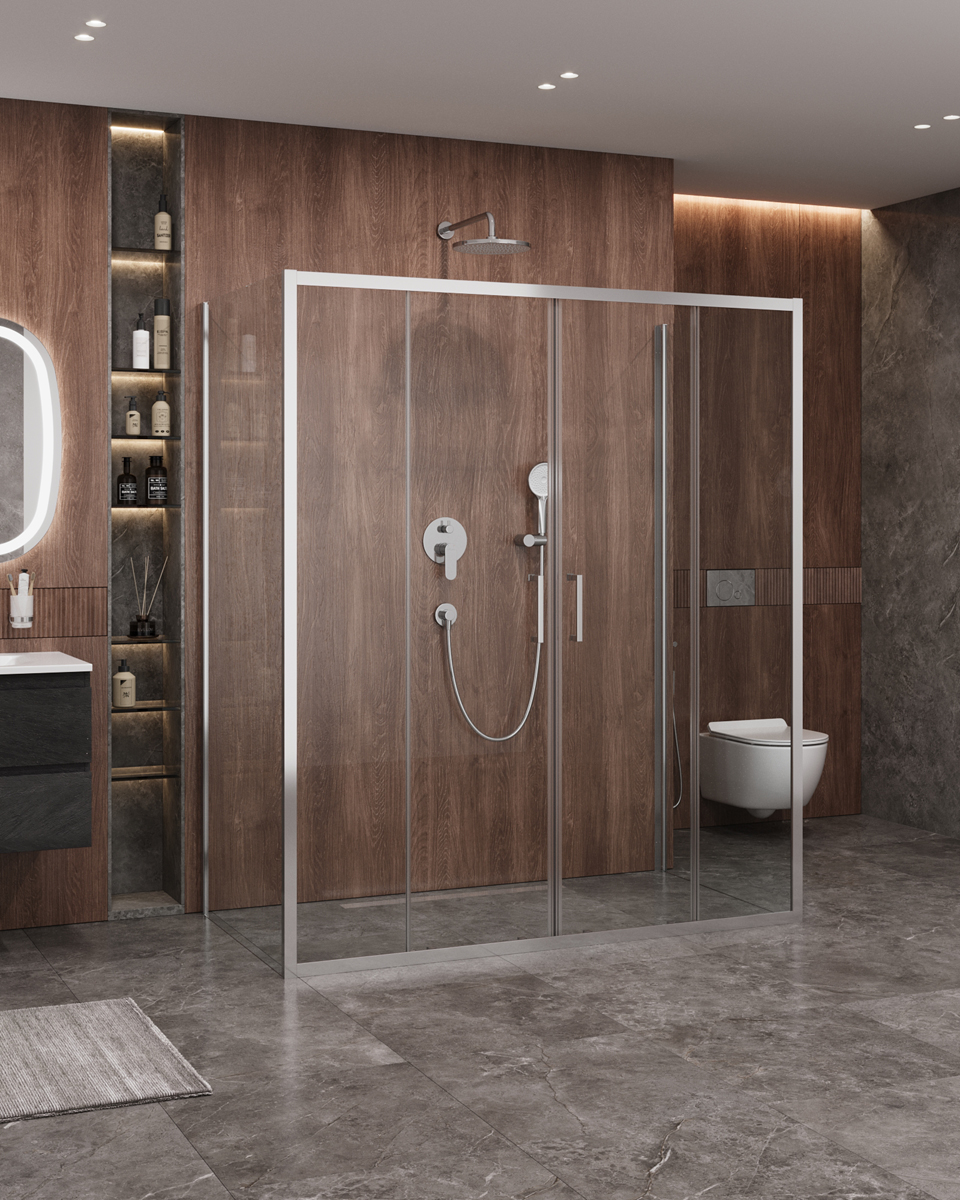 Душевой уголок CEZARES MOLVENO-AH-2/2-170/90-C-Cr-IV