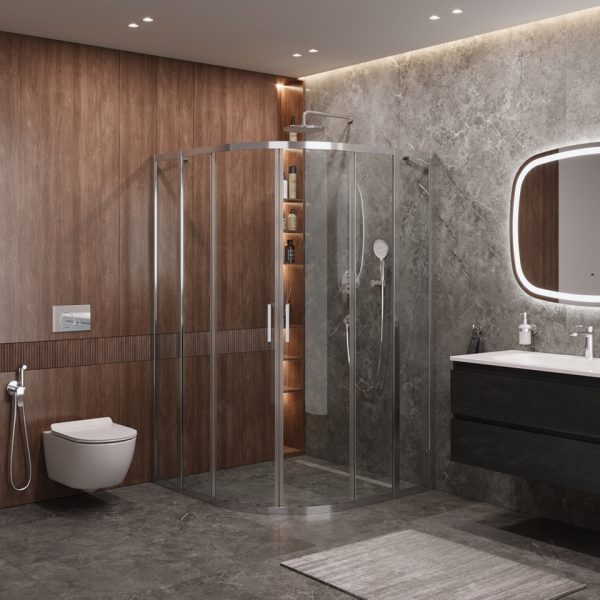 CEZARES - Душевой уголок  MOLVENO-R-22-100+20-C-Cr-IV