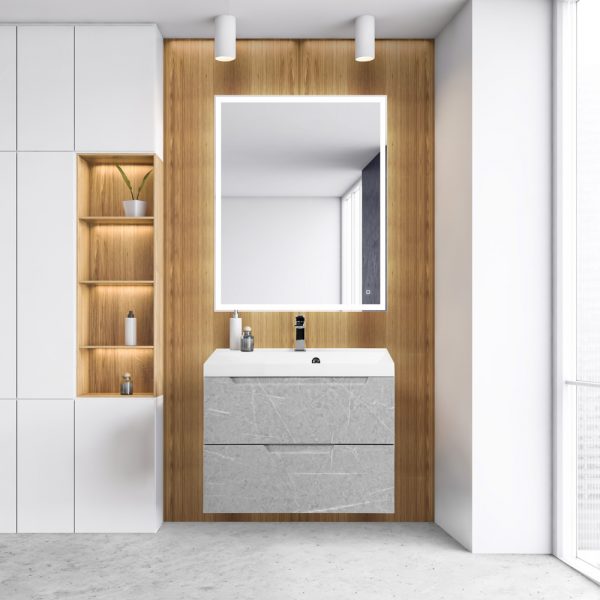 BelBagno - Тумба с раковиной подвесная  VITTORIA 70 Toros Bianco, раковина белая