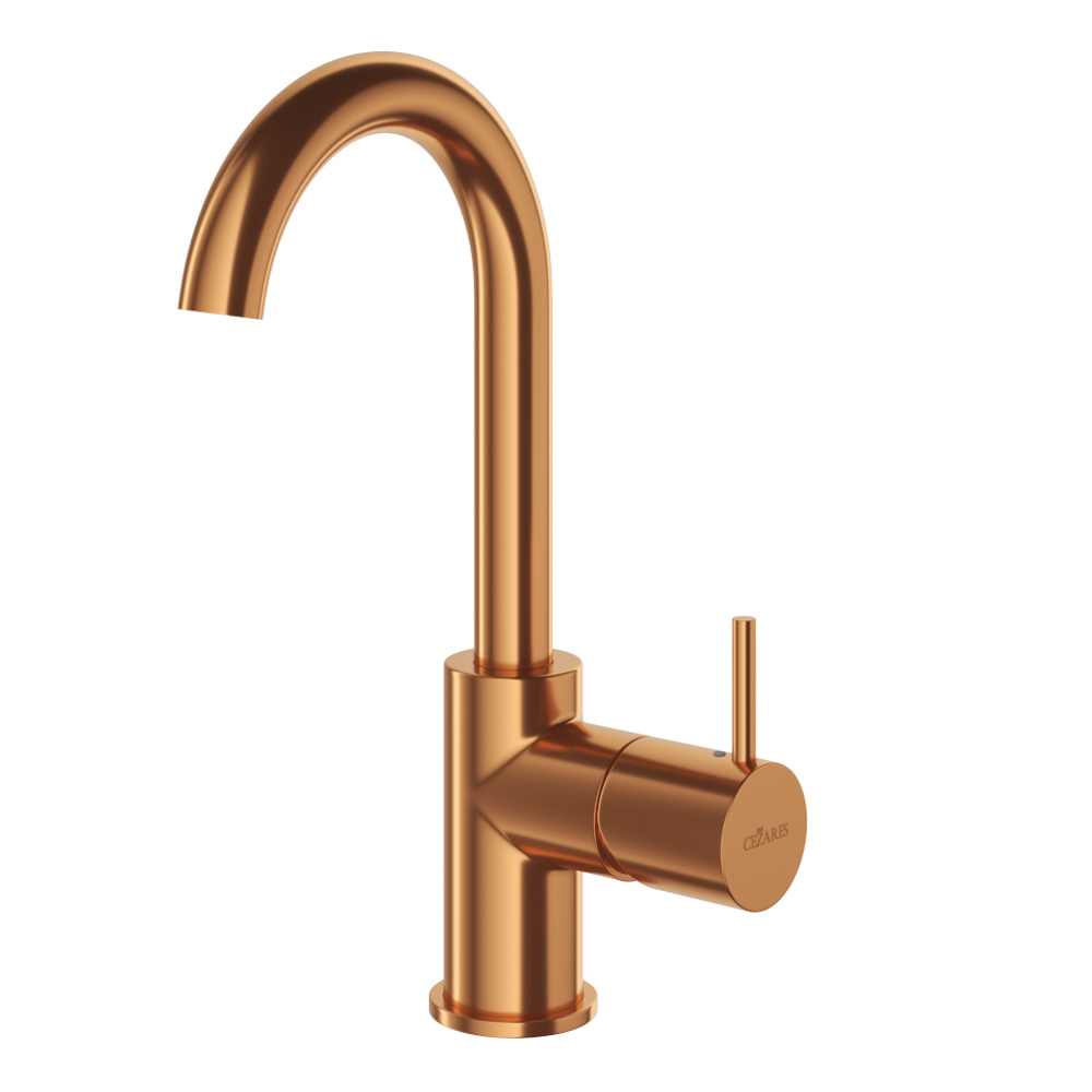 Смеситель для раковины CEZARES LEAF-LSM-A-L-SS