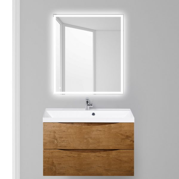 BelBagno - Тумба с раковиной подвесная  MARINO 90 Rovere Nature, раковина белая