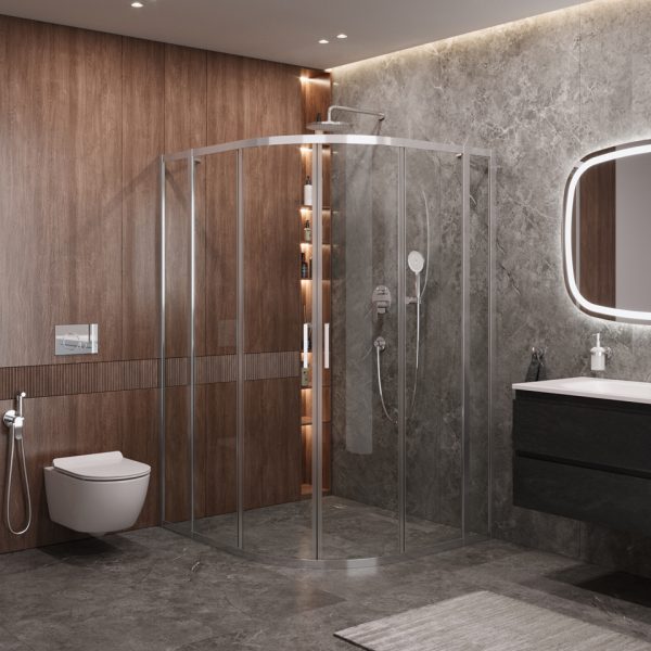 CEZARES - Душевой уголок  MOLVENO-RH-22-110/100-C-Cr-IV