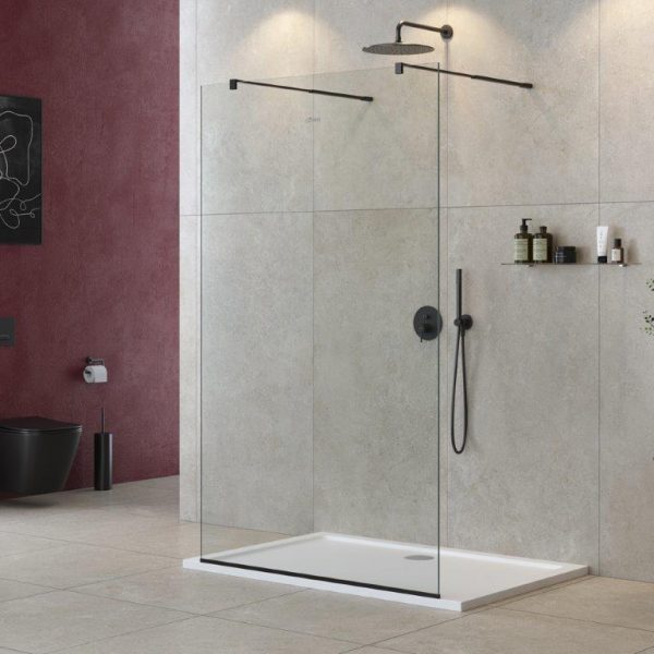 CEZARES - Душевая перегородка  LIBERTA-L-2-105-C-NERO