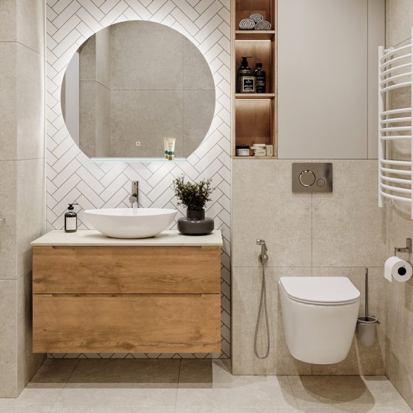 BelBagno - Тумба со столешницей и накладной раковиной подвесная  ETNA-H60 100 Rovere Nature