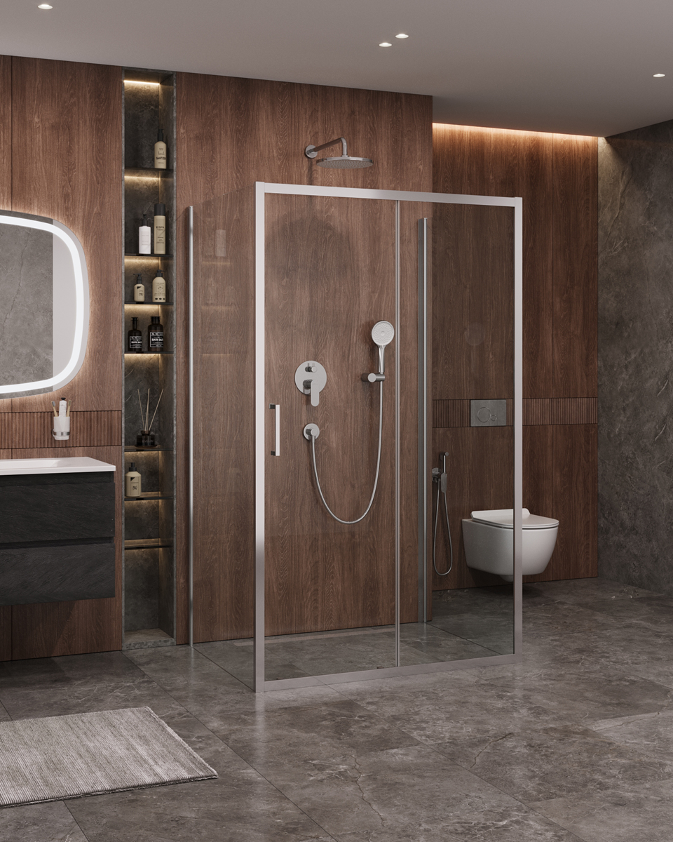 Душевой уголок CEZARES MOLVENO-AH-12-110/90-C-Cr-IV