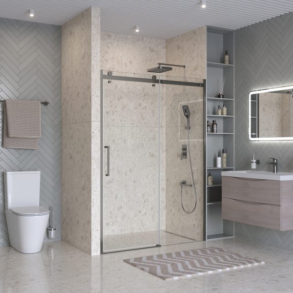 BelBagno - Душевая дверь  MARINO-2-BF-1-140-C-GM