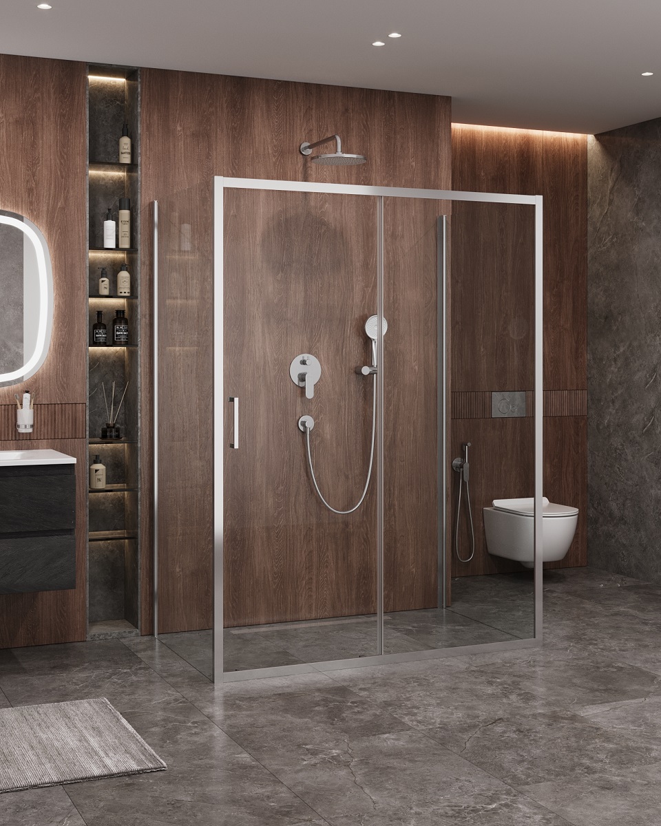 Душевой уголок CEZARES MOLVENO-AH-12-160/90-C-Cr-IV