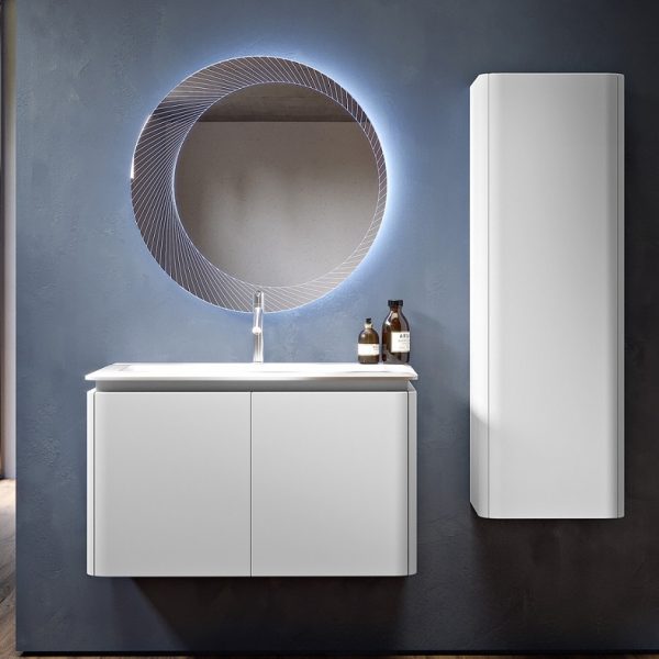 CEZARES - Тумба с раковиной подвесная  STYLUS 94 Bianco Opaco