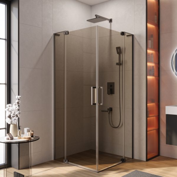 CEZARES - Душевой уголок  SLIDER-A-2-90/100-BR-GM
