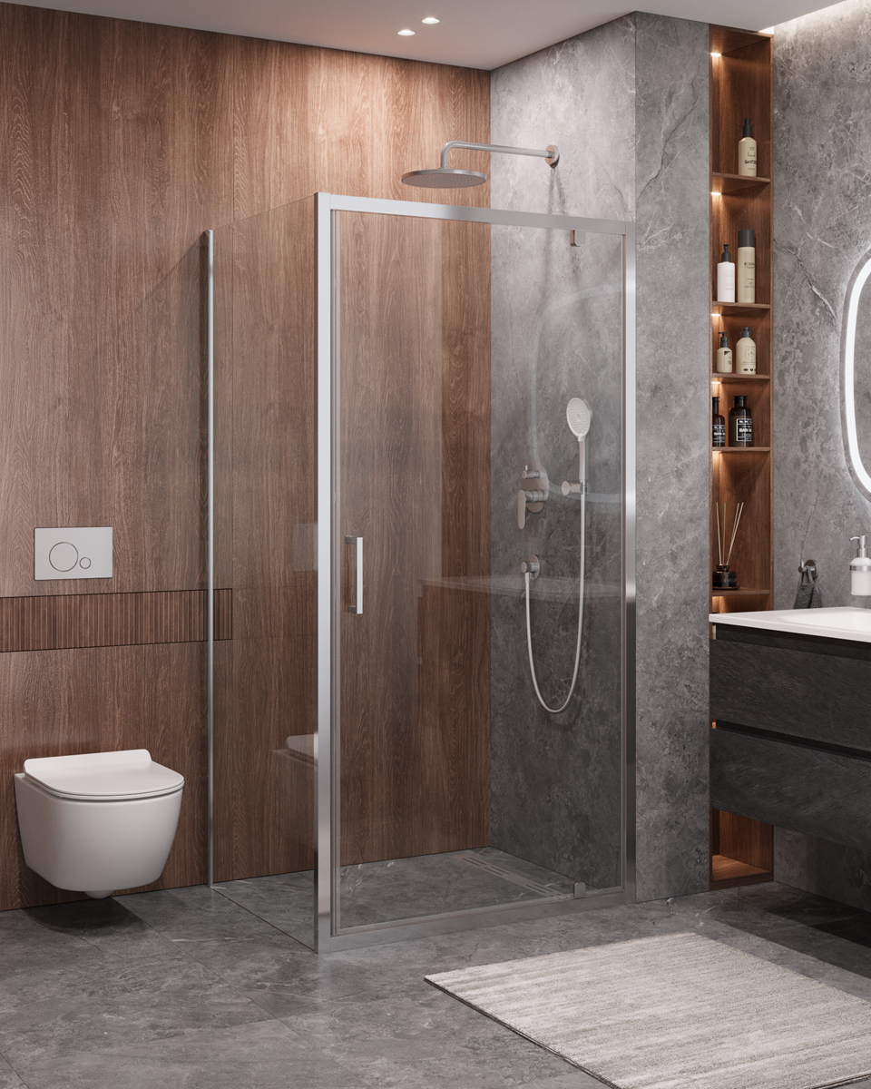 Душевой уголок CEZARES MOLVENO-AH-1-90/80-C-Cr-IV