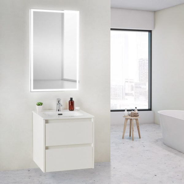 BelBagno - Тумба с раковиной подвесная  KRAFT 39 50 Bianco Opaco, раковина белая
