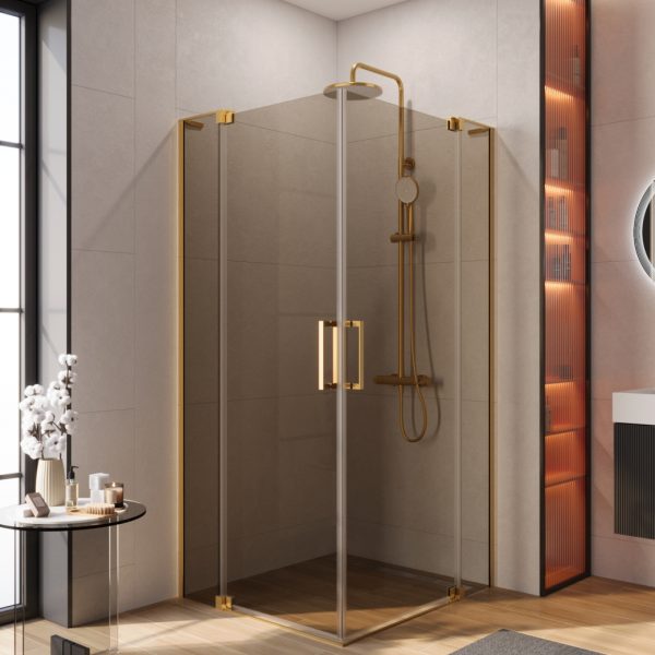 CEZARES - Душевой уголок  SLIDER-AH-2-80/90-90/100-BR-BORO