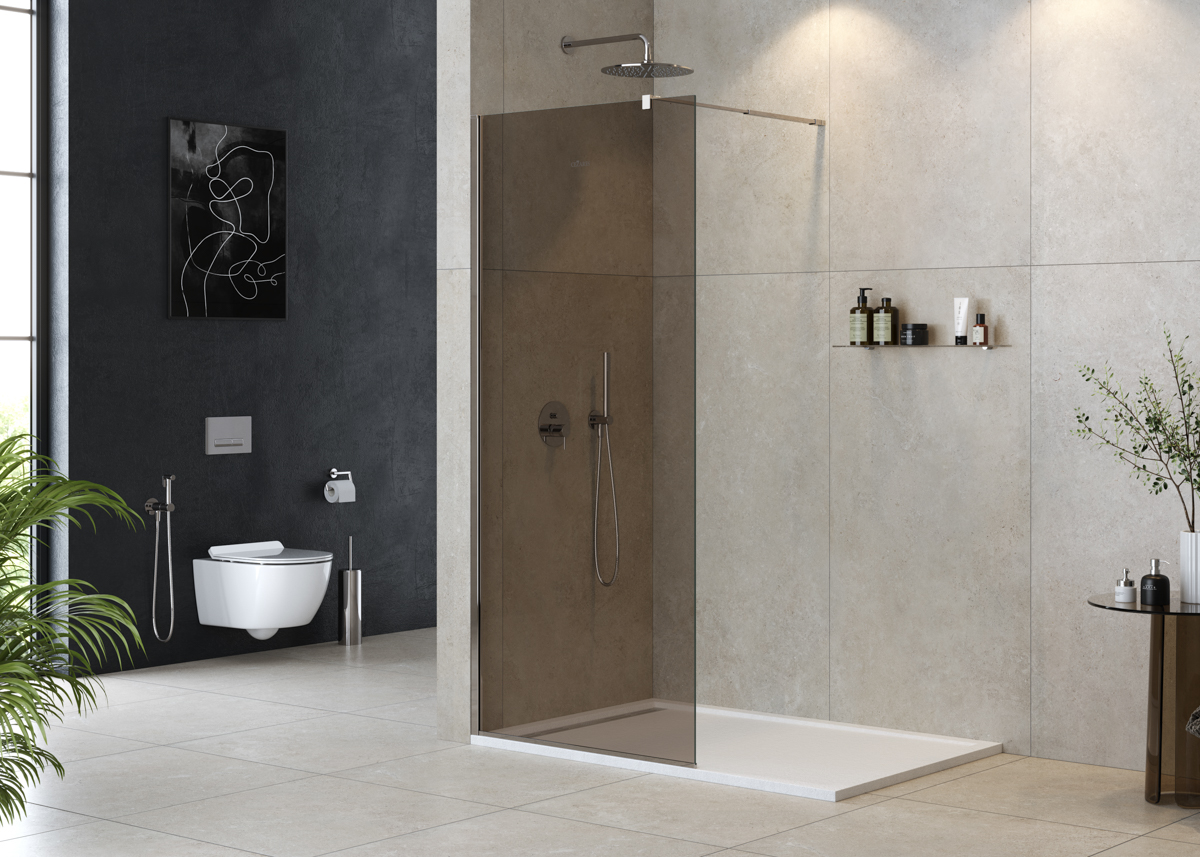 Душевая перегородка CEZARES LIBERTA-L-1-40-BR-Cr