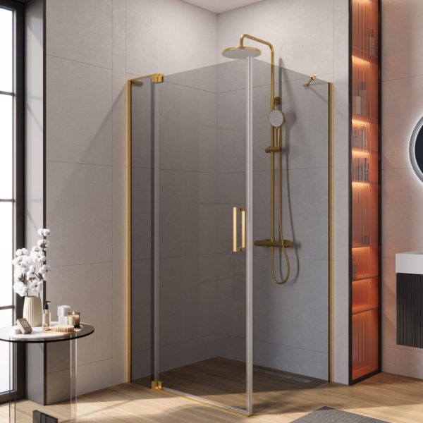 CEZARES - Душевой уголок  SLIDER-AH-1-100-90/100-GRIGIO-BORO