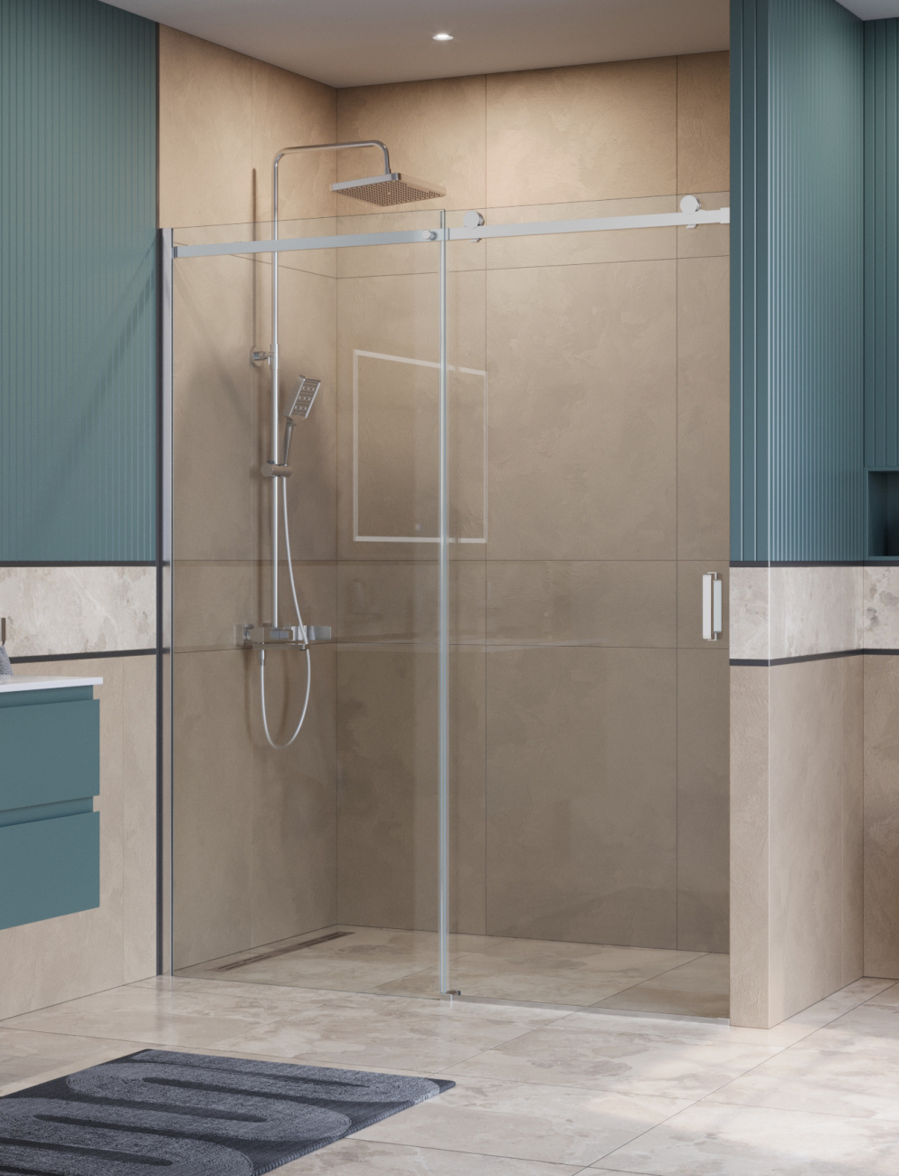 Душевая дверь BelBagno SOFT_CLOSE-2-BF-1-160-C-Cr