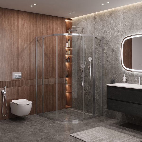 CEZARES - Душевой уголок  MOLVENO-R-11-100+20-C-Cr-IV