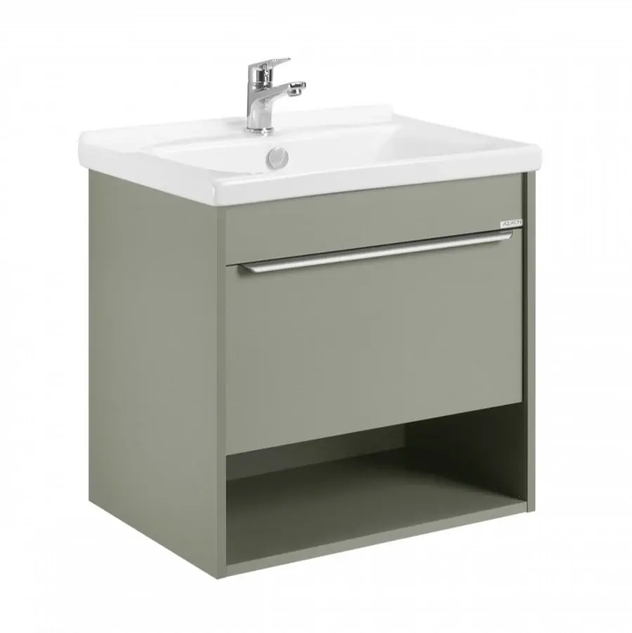 Тумба под раковину AQUATON Хоуп 60, 1 ящик, хаки