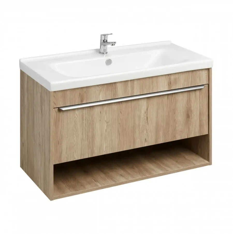 Тумба под раковину AQUATON Хоуп 100, 1 ящик, орех