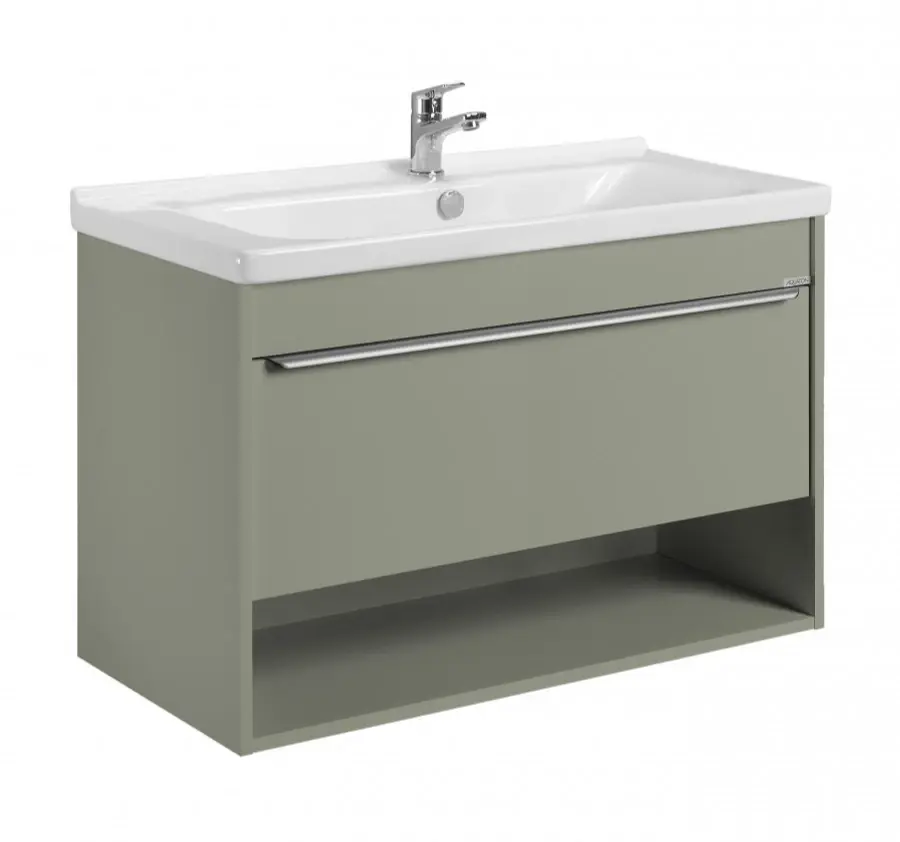 Тумба под раковину AQUATON Хоуп 100, 1 ящик, хаки