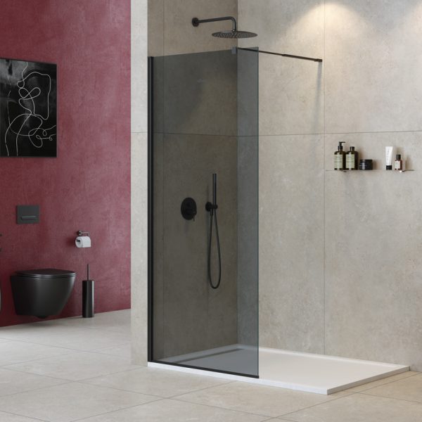 CEZARES - Душевая перегородка  LIBERTA-L-1-75-GR-NERO