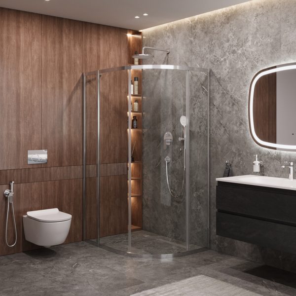 CEZARES - Душевой уголок  MOLVENO-RH-1-120/100-C-Cr-IV