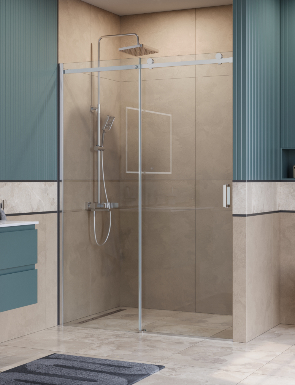 Душевая дверь BelBagno SOFT_CLOSE-2-BF-1-150-C-Cr