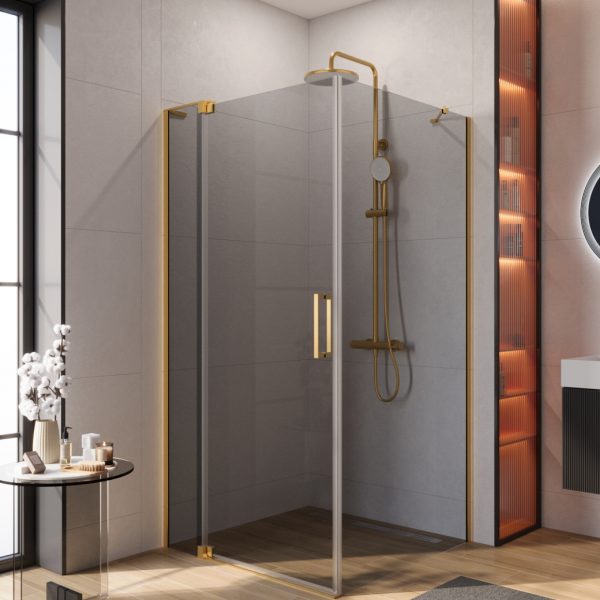 CEZARES - Душевой уголок  SLIDER-AH-1-100-100/110-GRIGIO-BORO