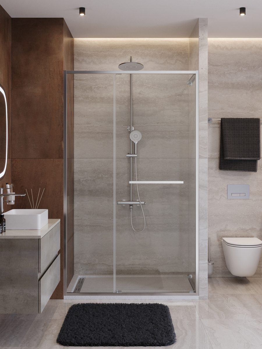 Душевая дверь CEZARES LUX-B-FS-11-130-C-CR