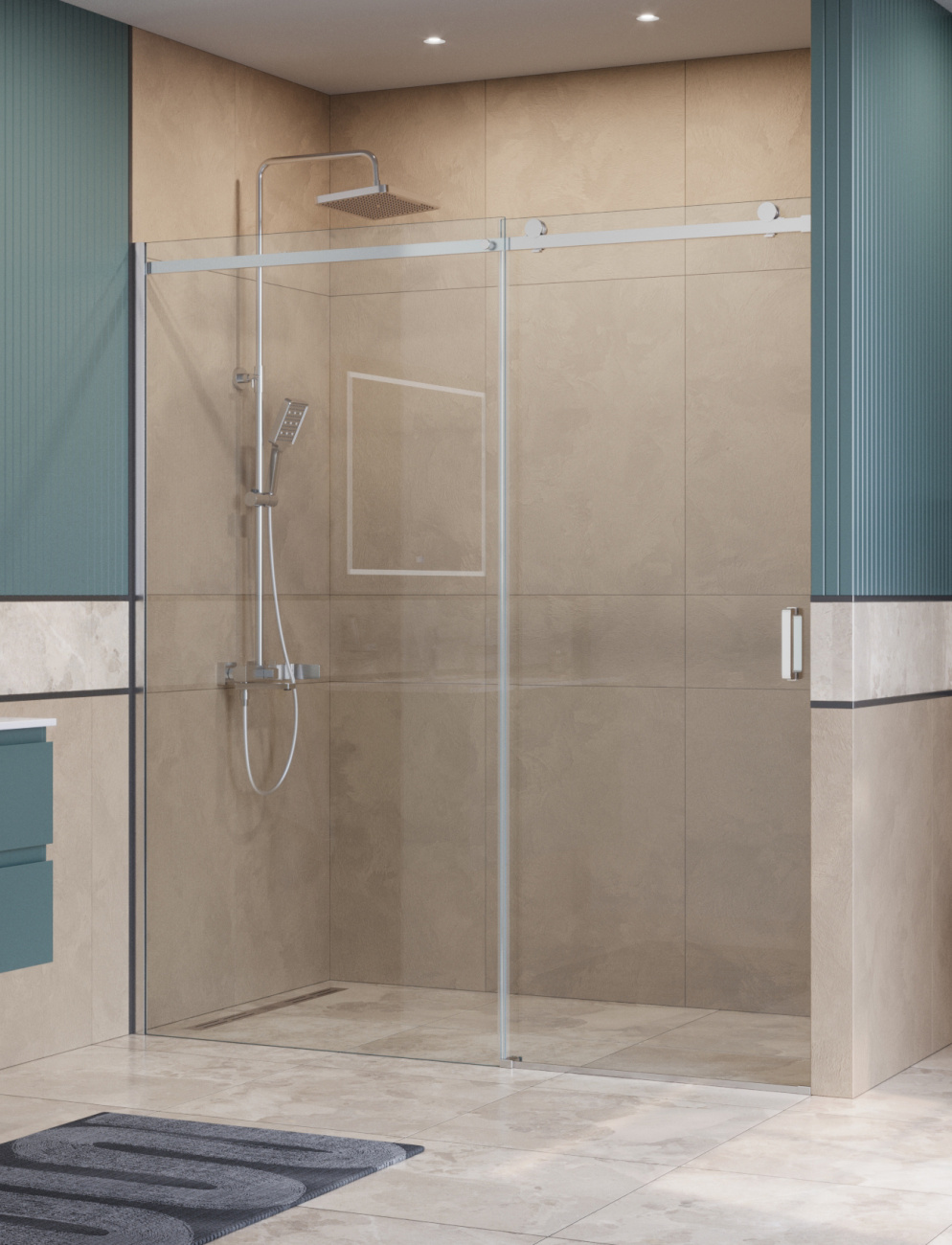 Душевая дверь BelBagno SOFT_CLOSE-2-BF-1-180-C-Cr