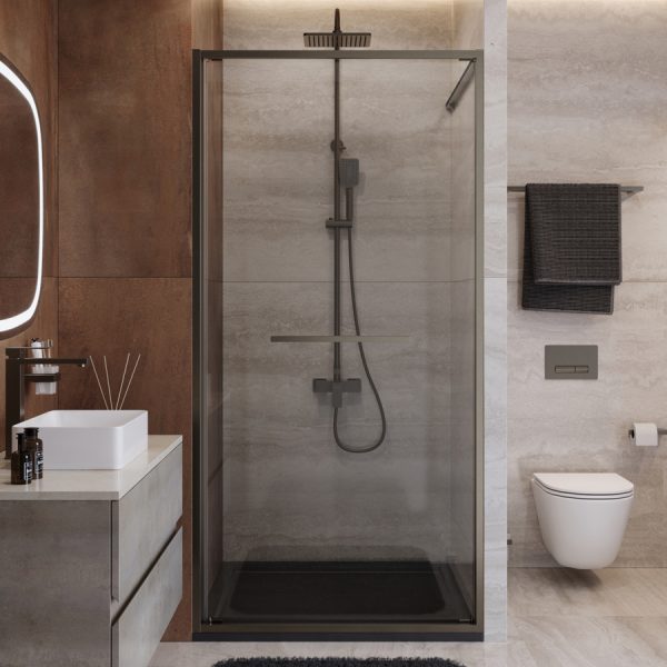 CEZARES - Душевая дверь  LUX-B-FS-1-90-C-GM