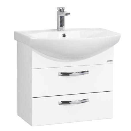 Тумба под раковину AQUATON Ария 50 М подвесная белый