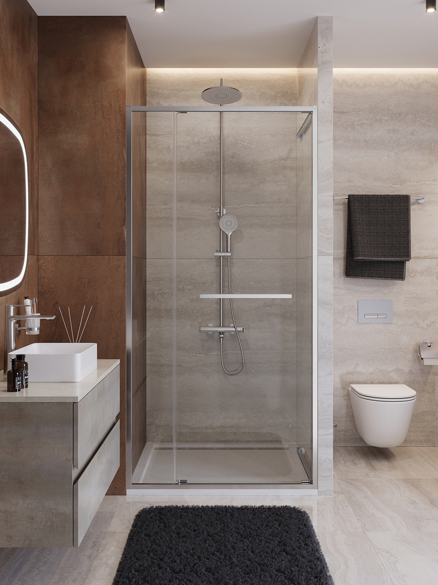 Душевая дверь CEZARES LUX-B-FS-11-110-C-CR