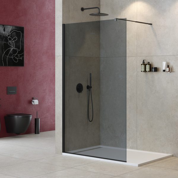 CEZARES - Душевая перегородка  LIBERTA-L-1-120-GR-NERO