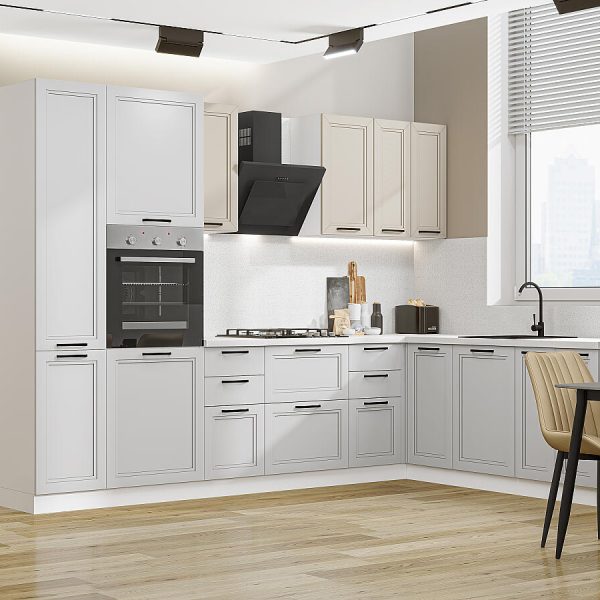 Кухня Vivat - Нео-03 Cream Silk/Grey Silk