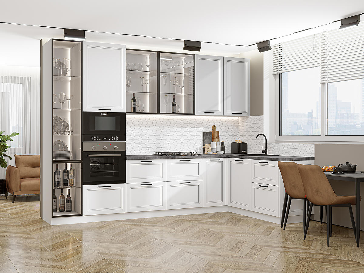 Нео-04 Grey Silk/White Silk