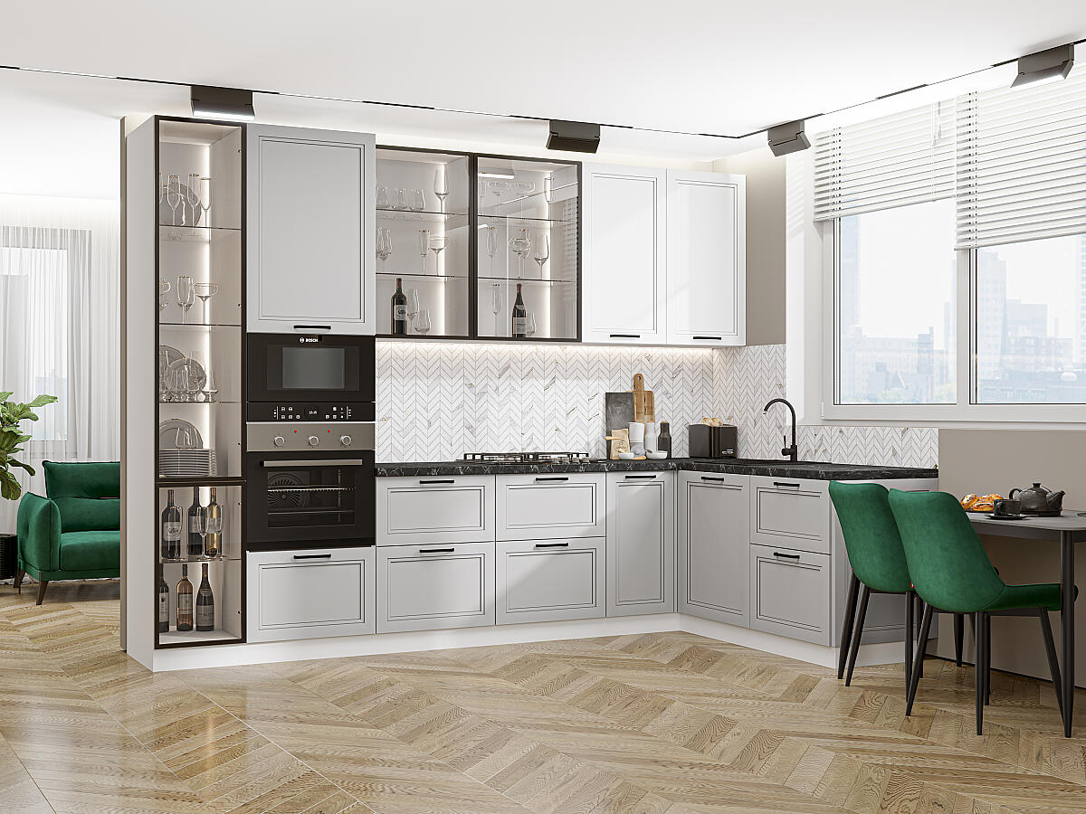 Нео-04 White Silk/Grey Silk