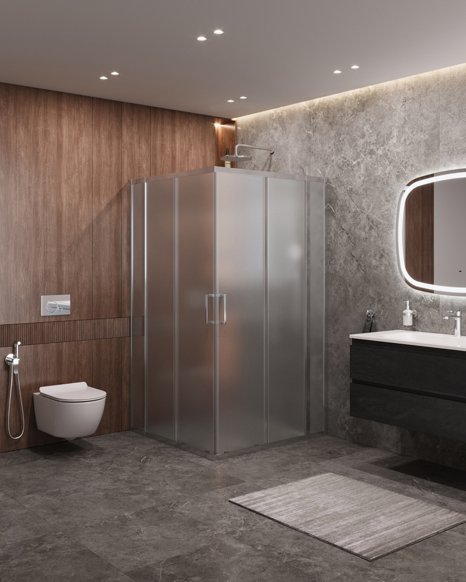 Душевой уголок CEZARES MOLVENO-A-22-90+20-P-Cr