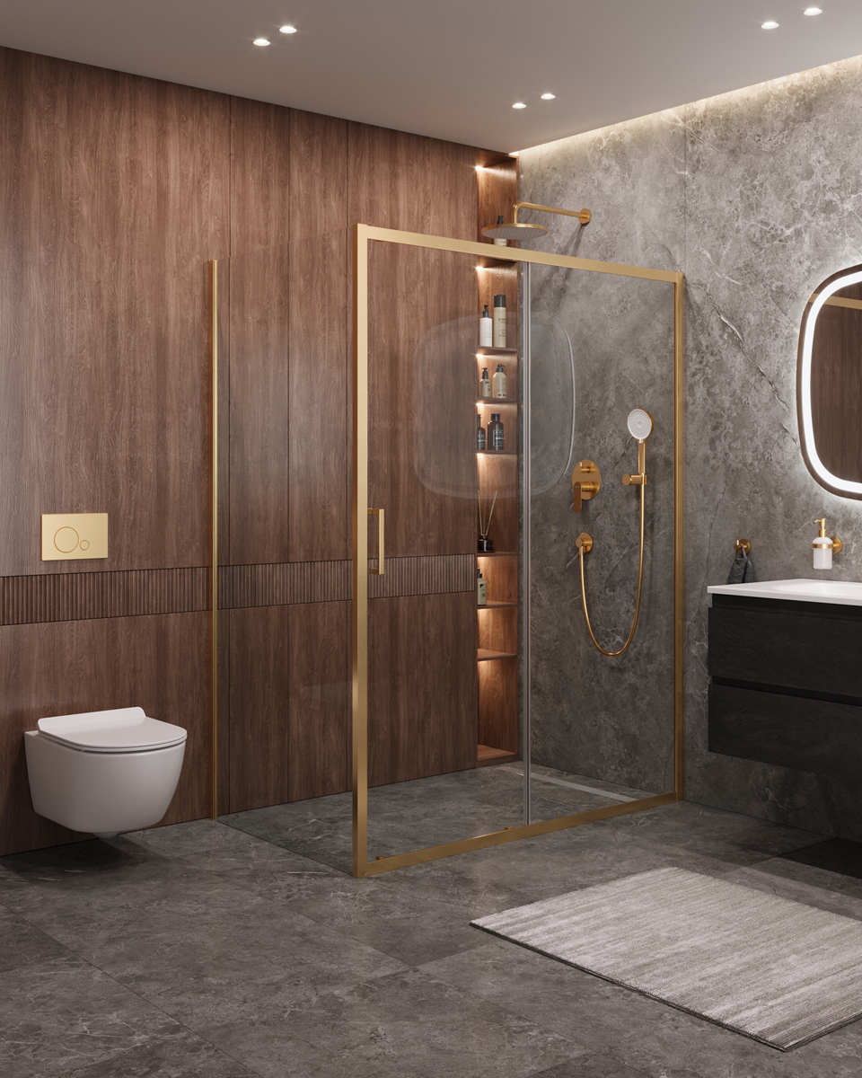 Душевой уголок CEZARES MOLVENO-AH-11-160/90-C-BORO-IV